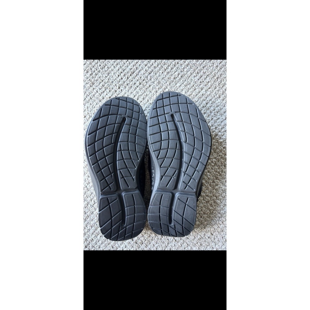 OOFOS OOcoozie Mule Men's 11 (EU 44) Slip On Recovery Shoes Black Sherpa - Picture 4 of 5
